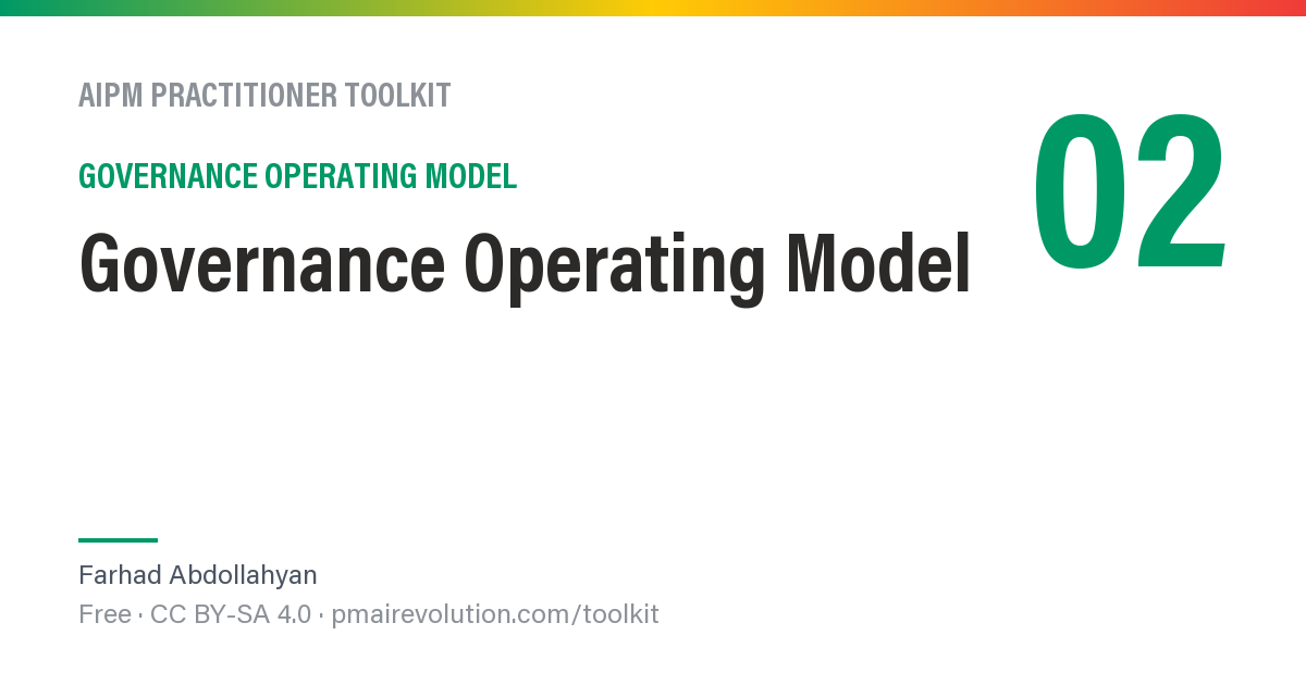 Governance Operating Model — AIPM Toolkit Resource 02